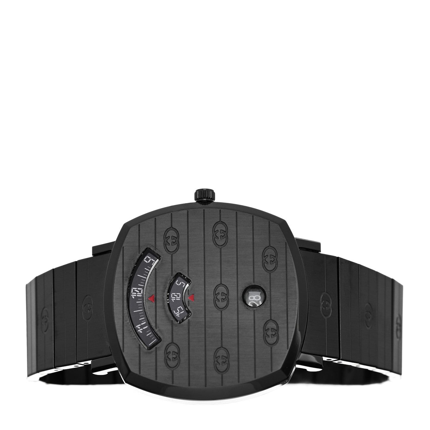 PVD Stainless Steel 38mm Grip Quartz Watch Black