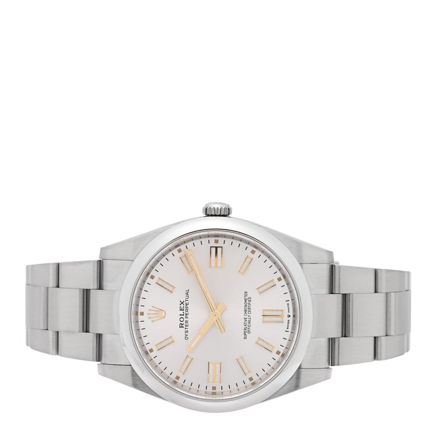 Stainless Steel 41mm Oyster Perpetual Watch Silver 124300