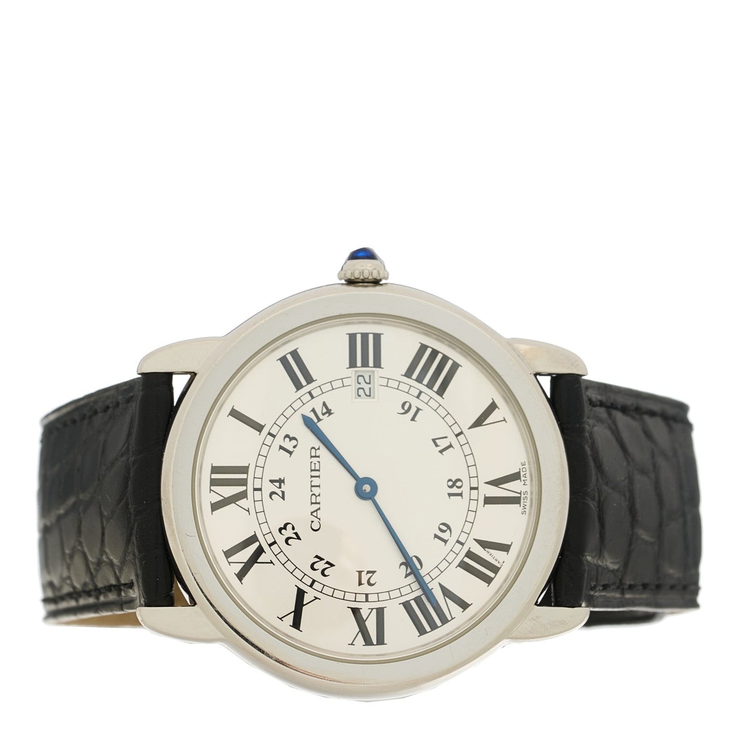 Stainless Steel Alligator 36mm Ronde Solo Quartz Watch