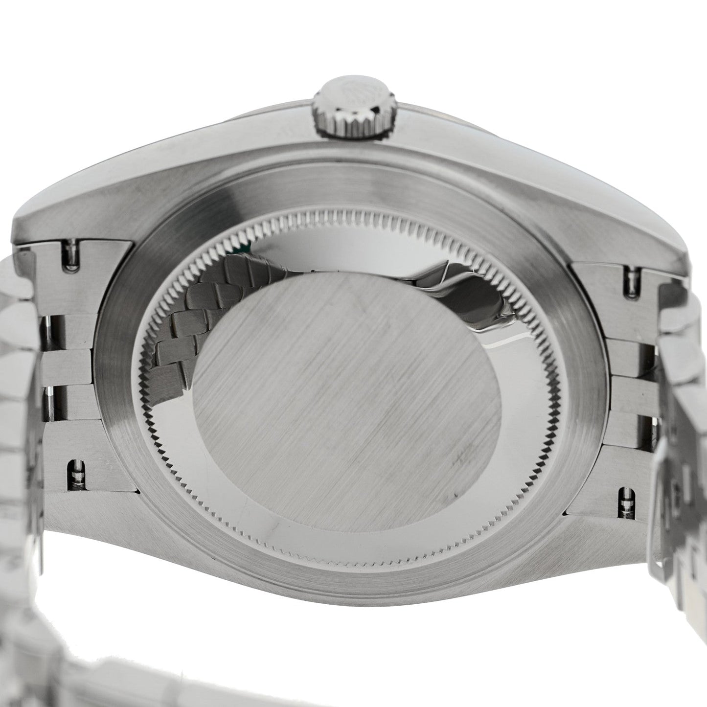 Stainless Steel 18K White Gold 41mm Oyster Perpetual Wimbledon Datejust Watch Slate 126334