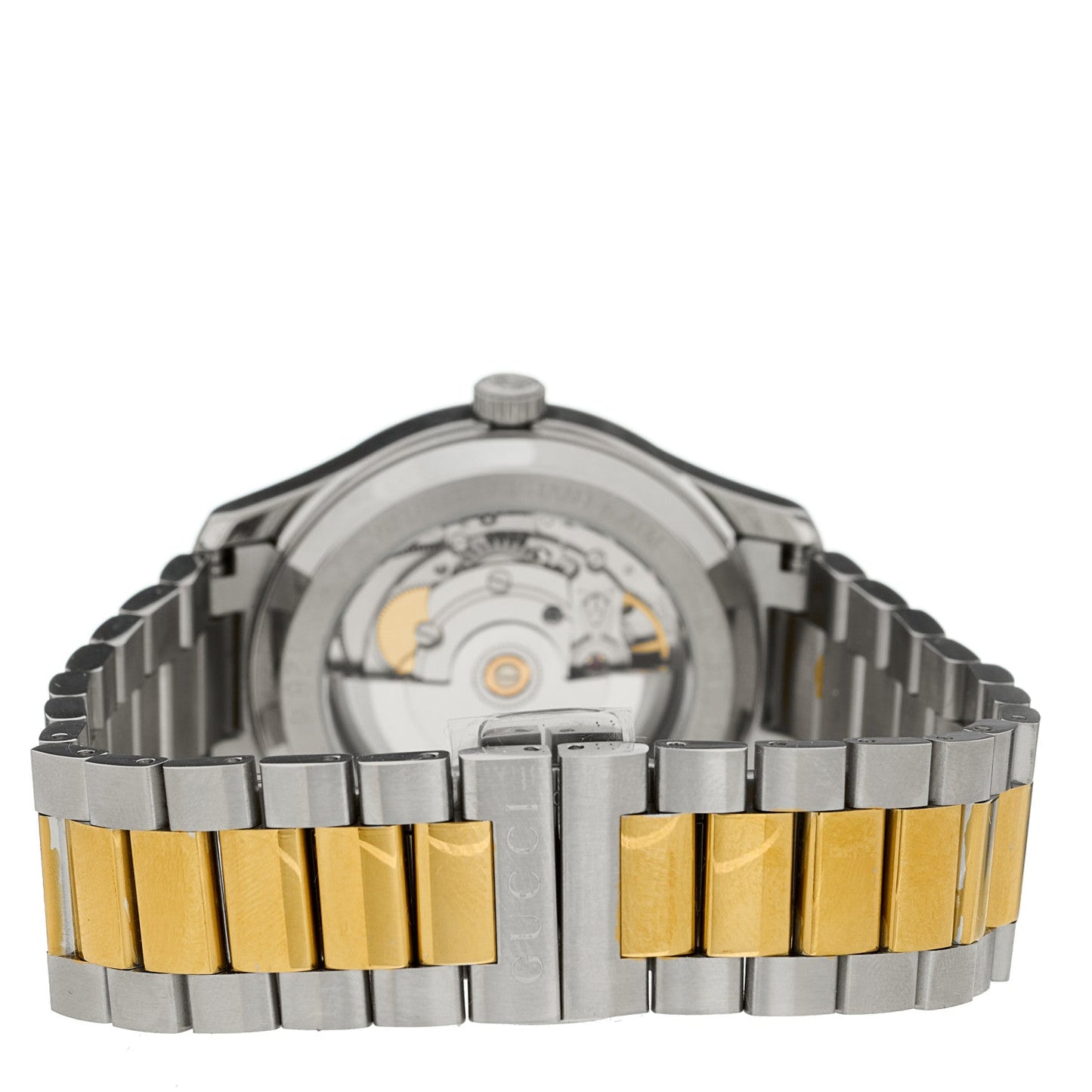 Stainless Steel 38mm G-Timeless Two Tone Bee Automatic Watch Silver
