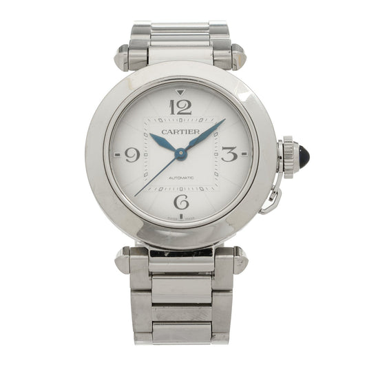 Stainless Steel 35mm Pasha C Automatic Watch Silver