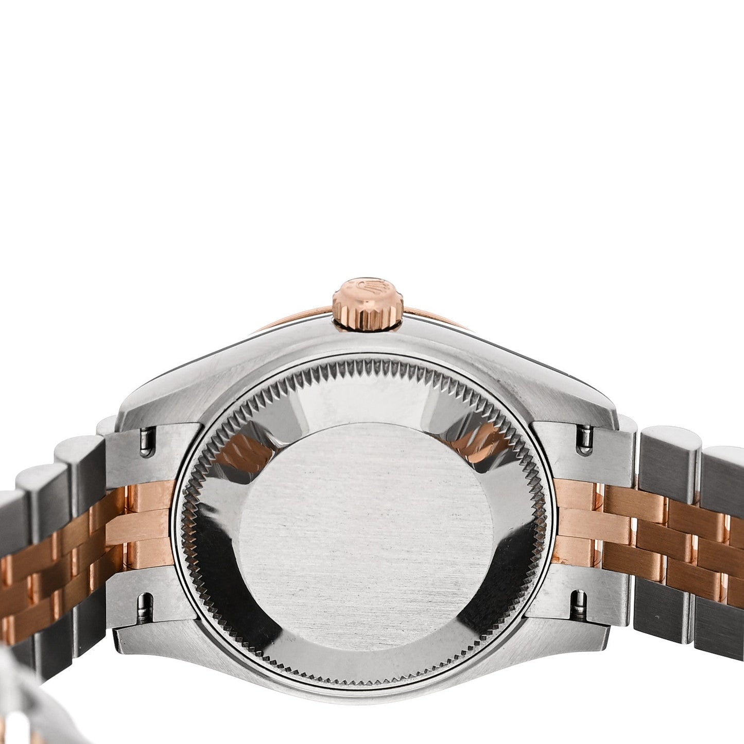 Stainless Steel 18K Everose Gold 31mm Oyster Perpetual Datejust Watch White Roman 278271