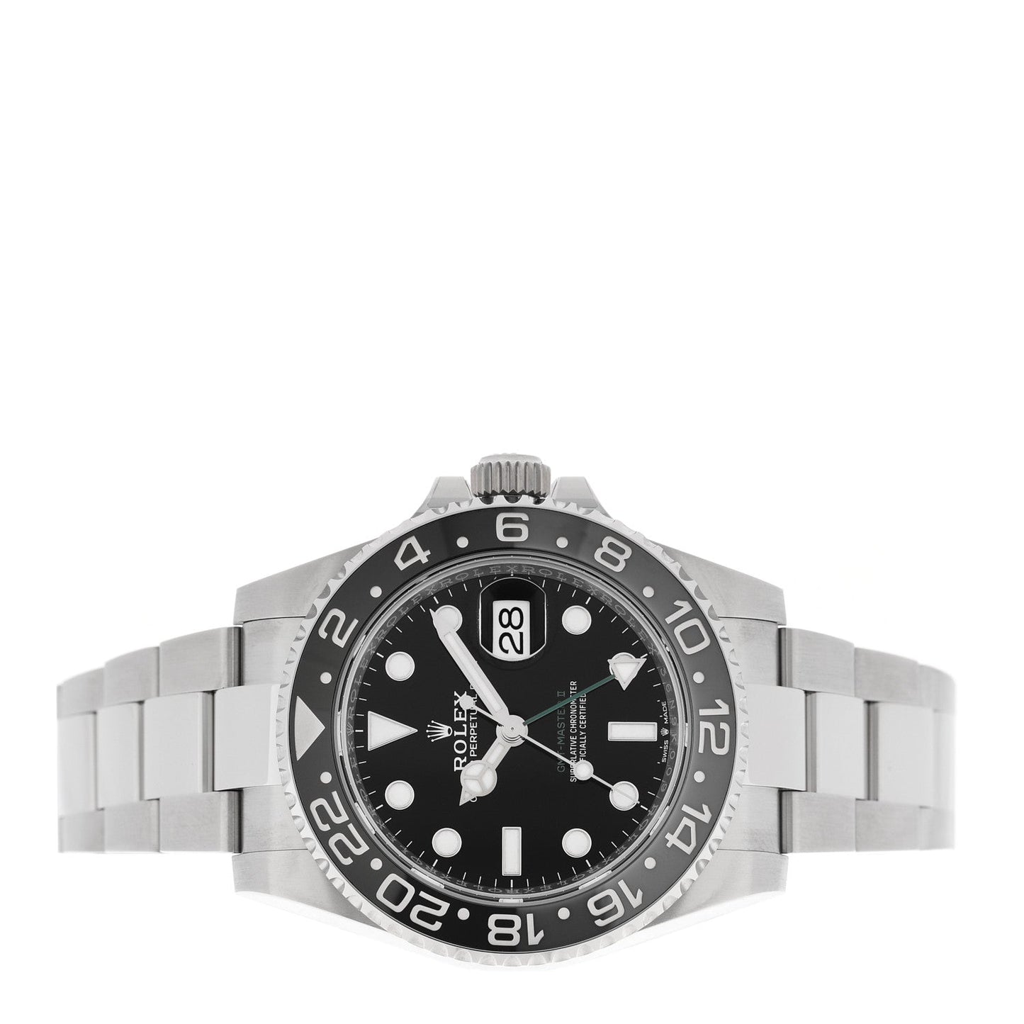 Stainless Steel 40mm Oyster Perpetual Date GMT Master II Bruce Wayne Watch Black 126710GRNR