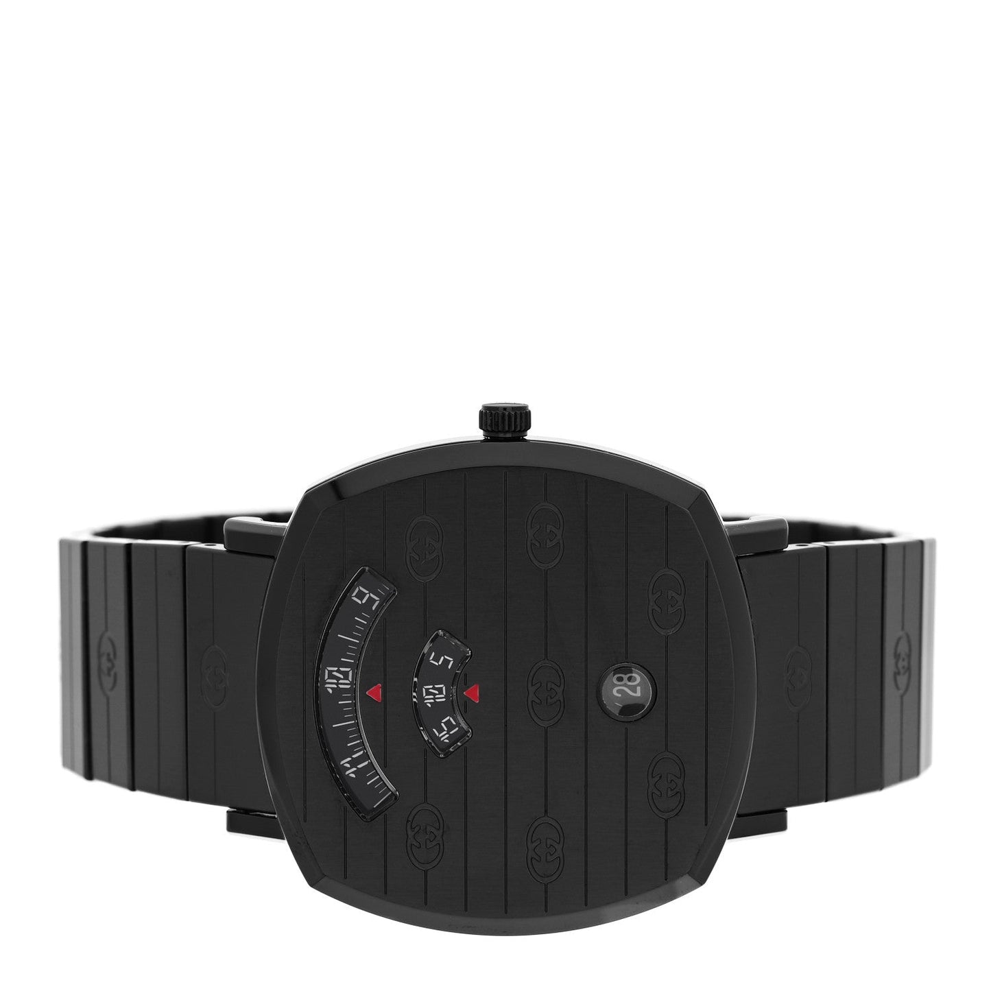 PVD Stainless Steel 38mm Grip Quartz Watch Black